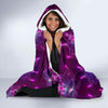 lotus Pattern Print Design LO01 Hooded Blanket-JORJUNE.COM