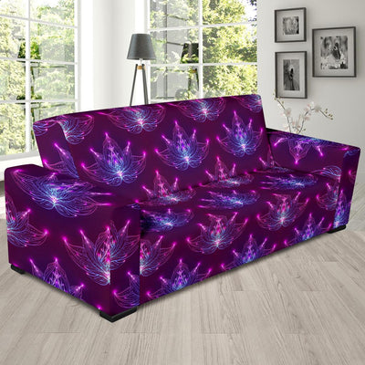 lotus Pattern Print Design LO01 Sofa Slipcover-JORJUNE.COM