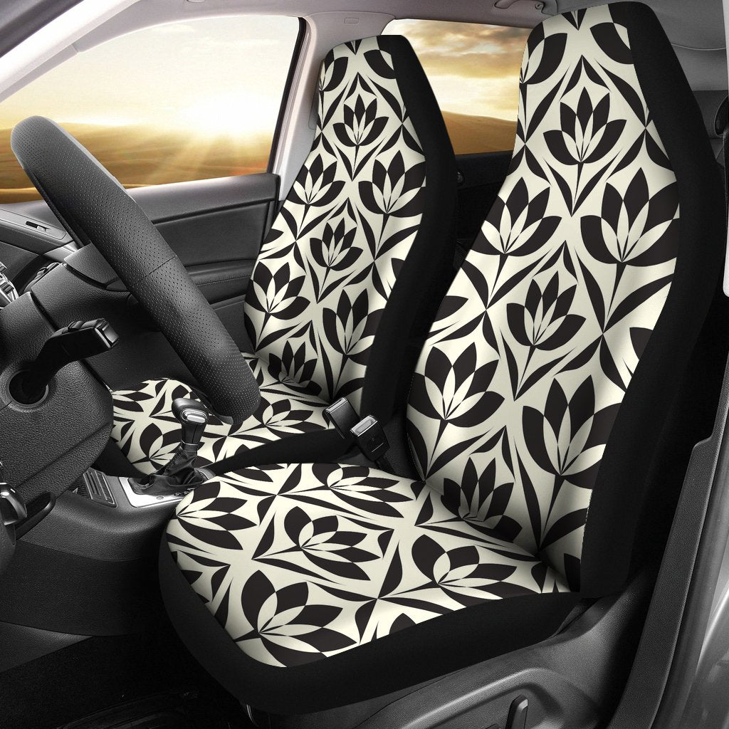 Lotus Pattern Print Universal Fit Car Seat Covers