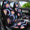 Lotus With Moon Pink Print Themed Universal Fit Car Seat Covers