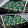 Lovebird Pattern Print Design 02 Car Sun Shades-JORJUNE.COM