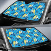 Lovebird Pattern Print Design 03 Car Sun Shades-JORJUNE.COM