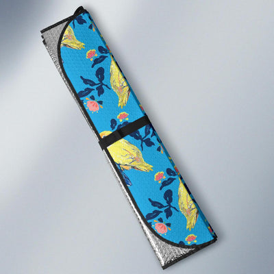 Lovebird Pattern Print Design 03 Car Sun Shades-JORJUNE.COM