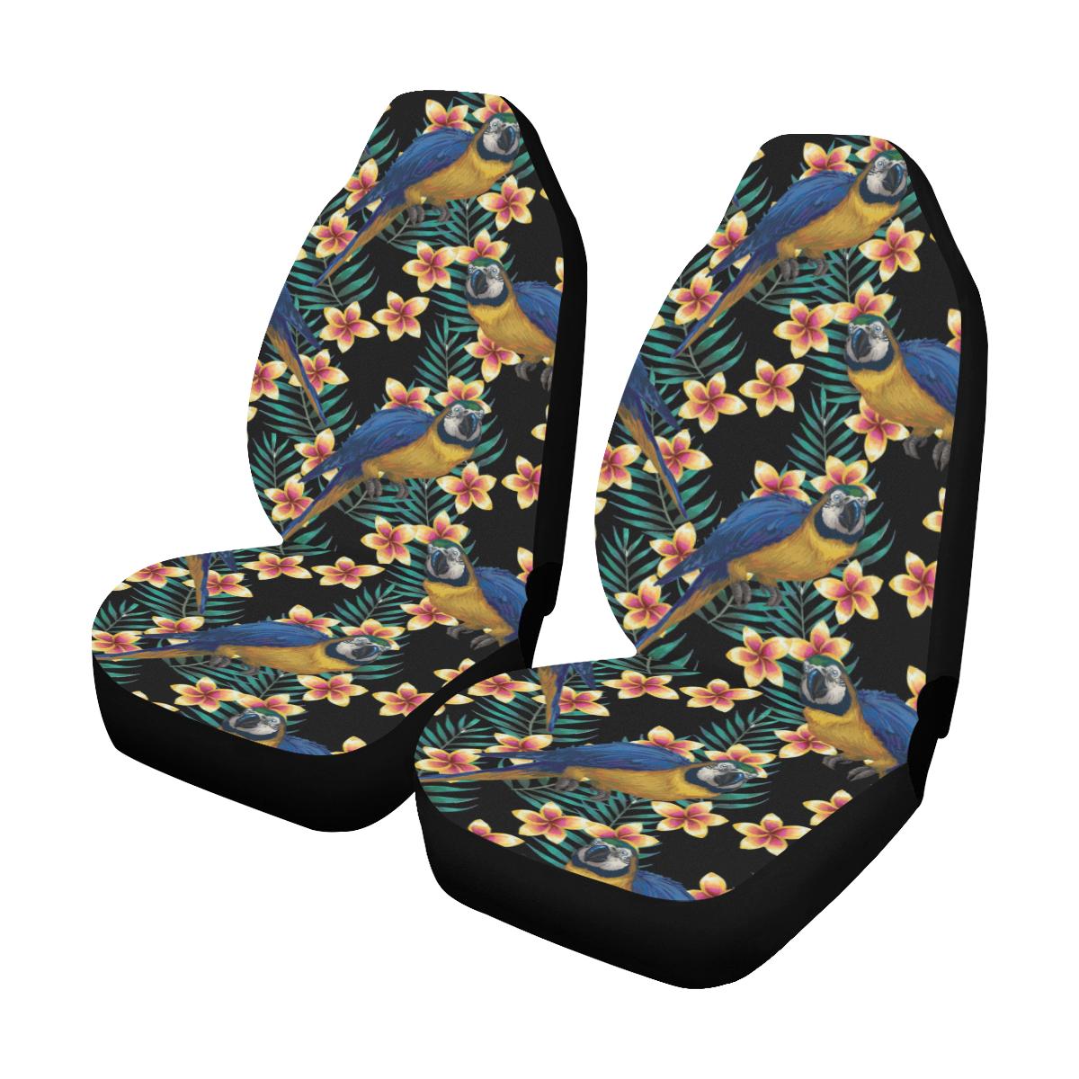 Macaw Pattern Print Design 01 Car Seat Covers (Set of 2)-JORJUNE.COM