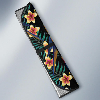 Macaw Pattern Print Design 01 Car Sun Shades-JORJUNE.COM