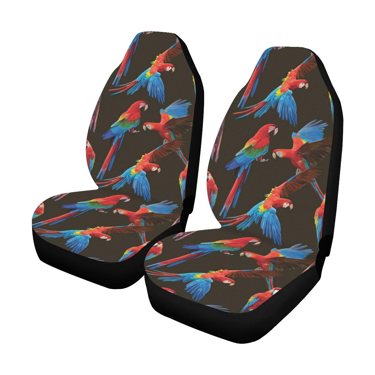 Macaw Pattern Print Design 04 Car Seat Covers (Set of 2)-JORJUNE.COM