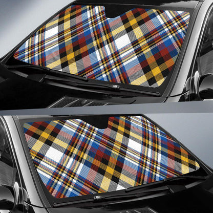 Madras Pattern Print Design 01 Car Sun Shades-JORJUNE.COM