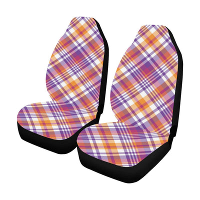 Madras Pattern Print Design 02 Car Seat Covers (Set of 2)-JORJUNE.COM