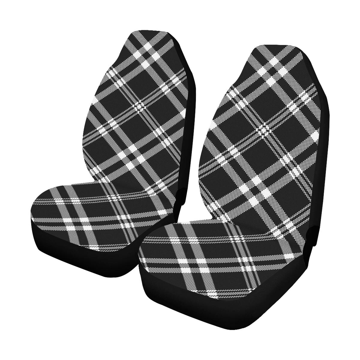 Madras Pattern Print Design 03 Car Seat Covers (Set of 2)-JORJUNE.COM