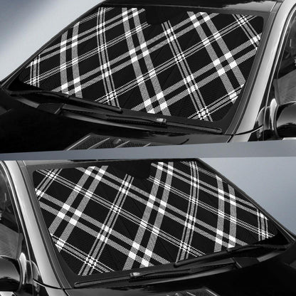 Madras Pattern Print Design 03 Car Sun Shades-JORJUNE.COM
