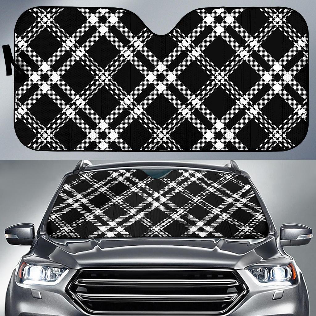Madras Pattern Print Design 03 Car Sun Shades-JORJUNE.COM