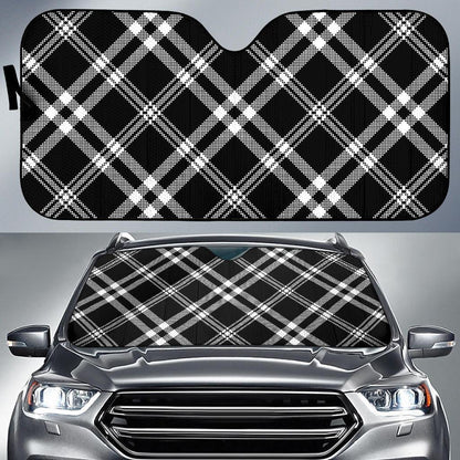 Madras Pattern Print Design 03 Car Sun Shades-JORJUNE.COM