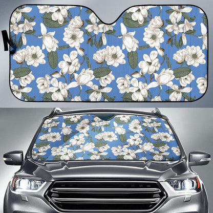 Magnolia Pattern Print Design 01 Car Sun Shades-JORJUNE.COM