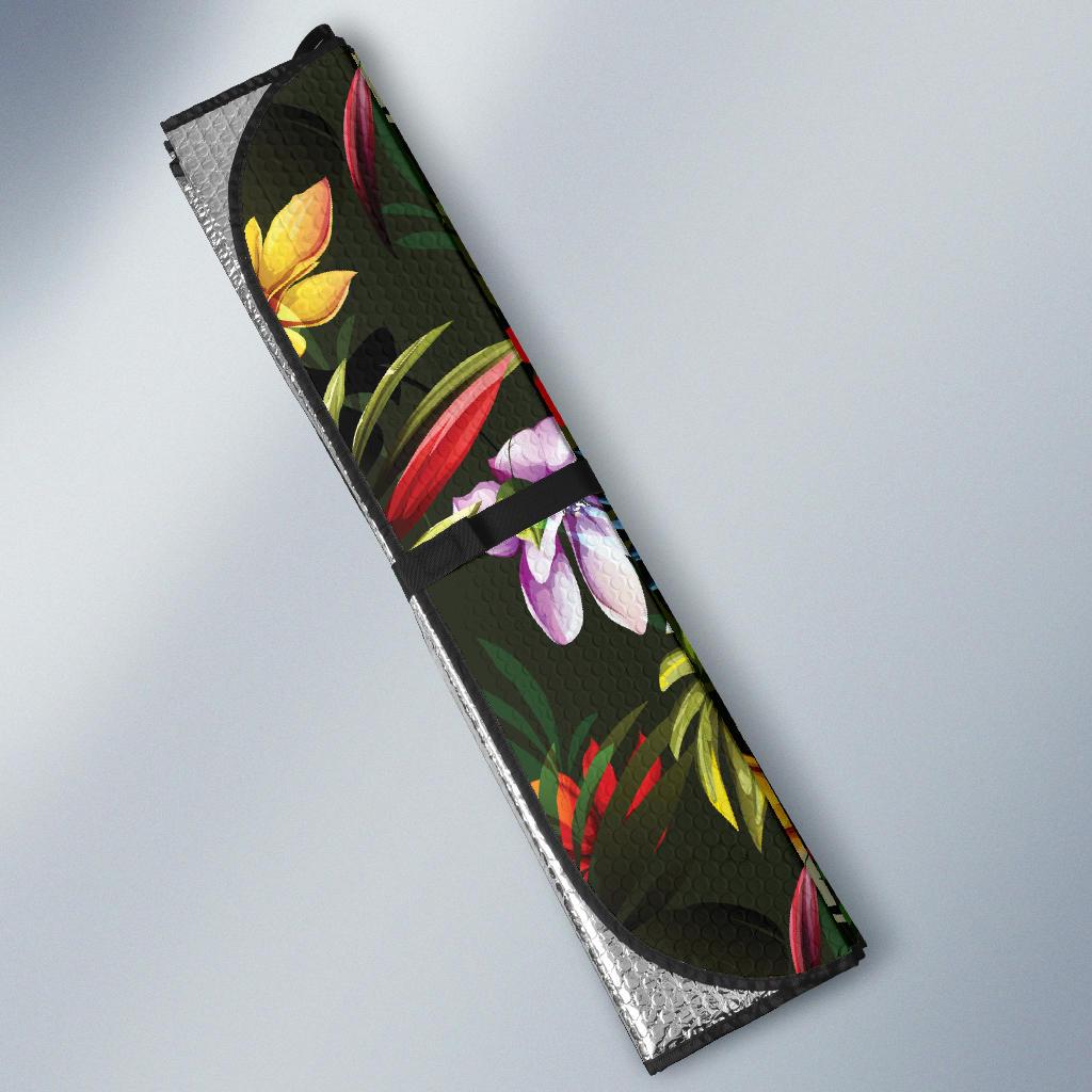 Magnolia Pattern Print Design 02 Car Sun Shades-JORJUNE.COM