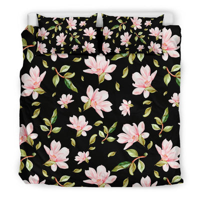 Magnolia Pattern Print Design MAG01 Duvet Cover Bedding Set-JORJUNE.COM