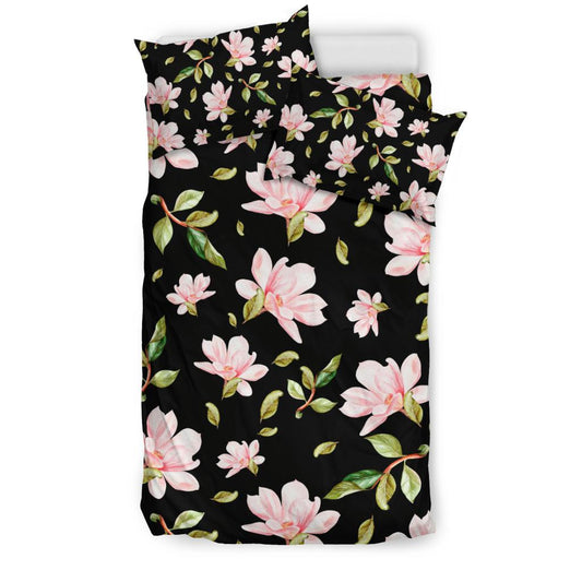 Magnolia Pattern Print Design MAG01 Duvet Cover Bedding Set-JORJUNE.COM