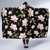 Magnolia Pattern Print Design MAG01 Hooded Blanket-JORJUNE.COM