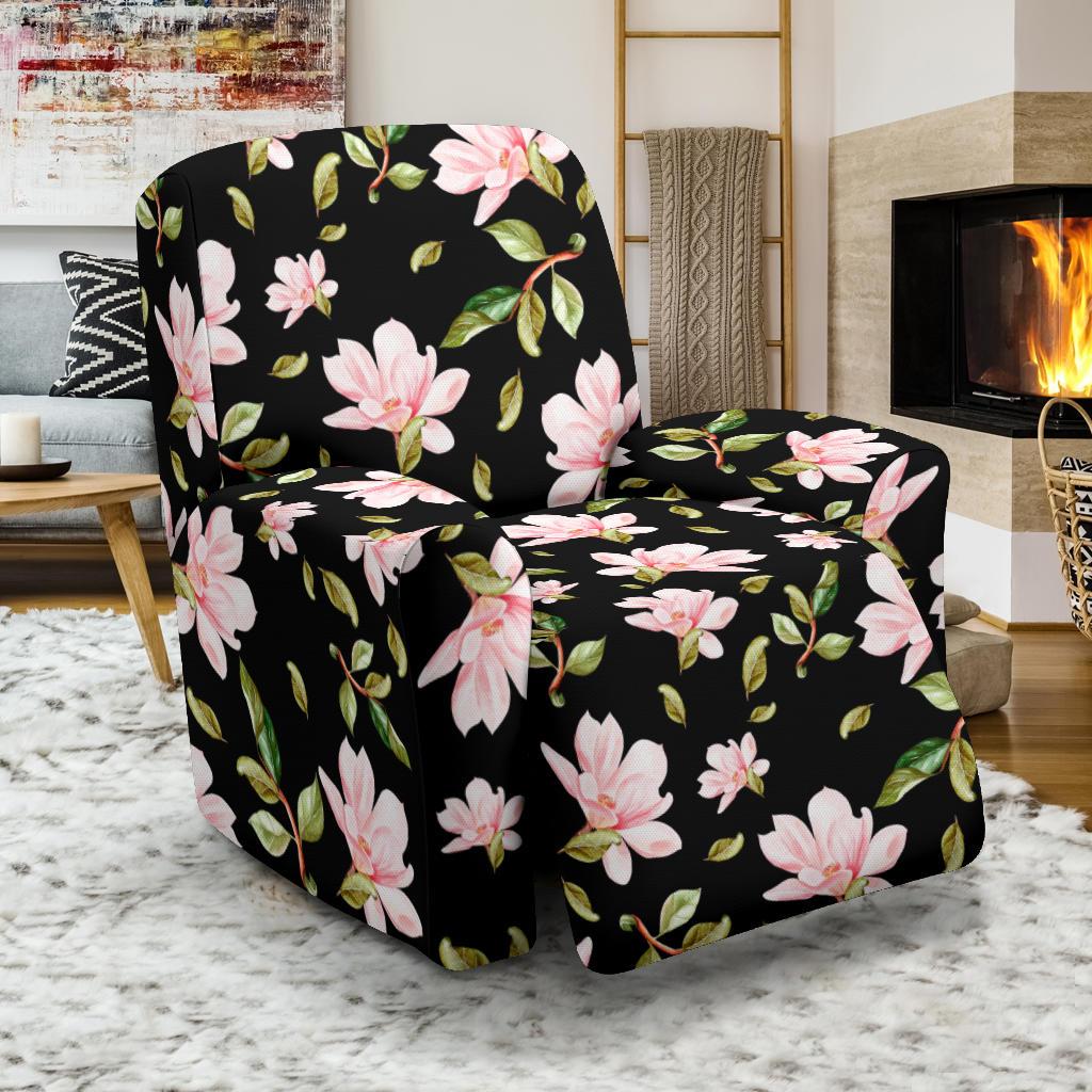 Magnolia Pattern Print Design MAG01 Recliner Slipcover-JORJUNE.COM
