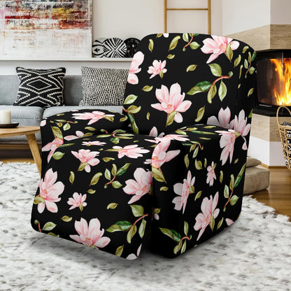 Magnolia Pattern Print Design MAG01 Recliner Slipcover-JORJUNE.COM