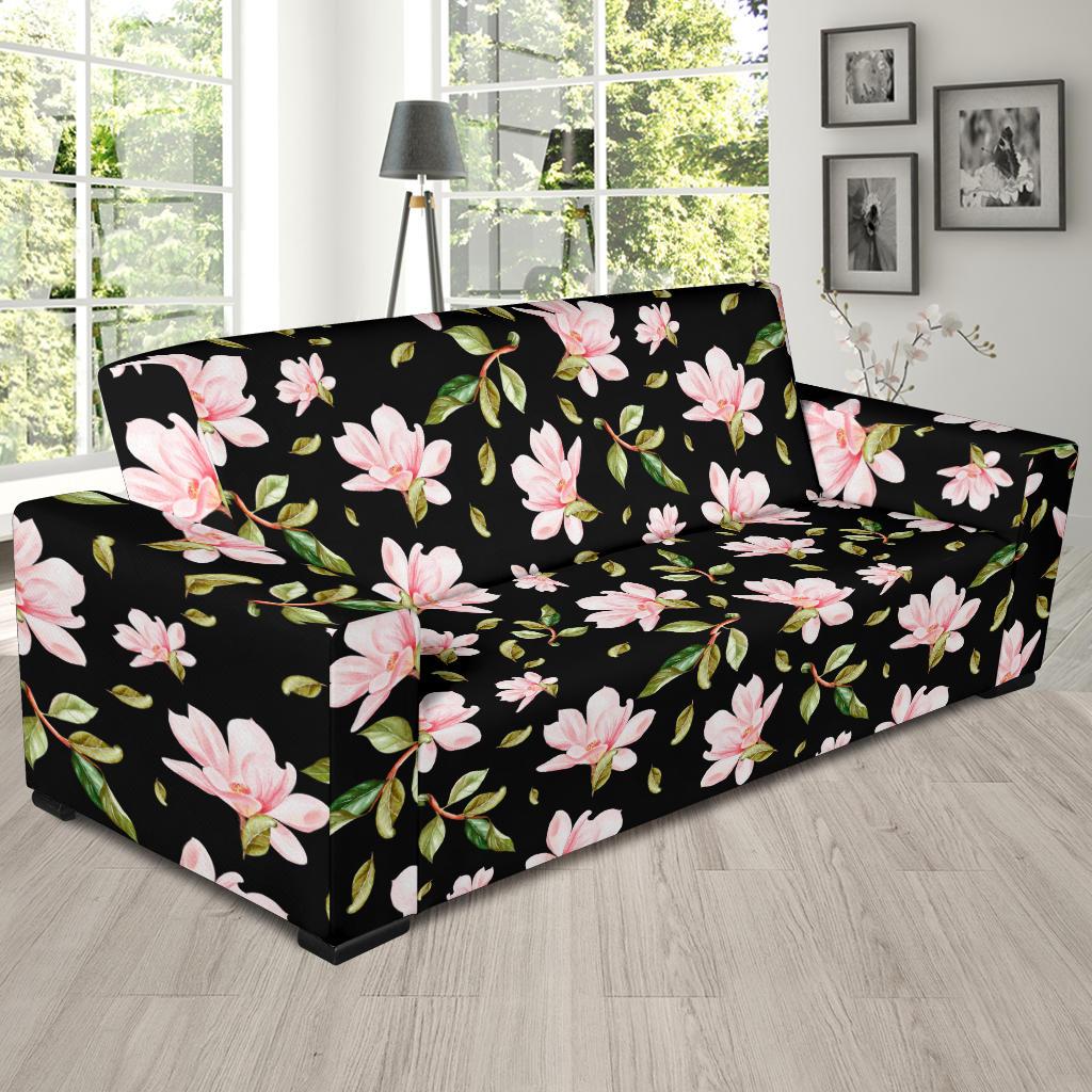 Magnolia Pattern Print Design MAG01 Sofa Slipcover-JORJUNE.COM