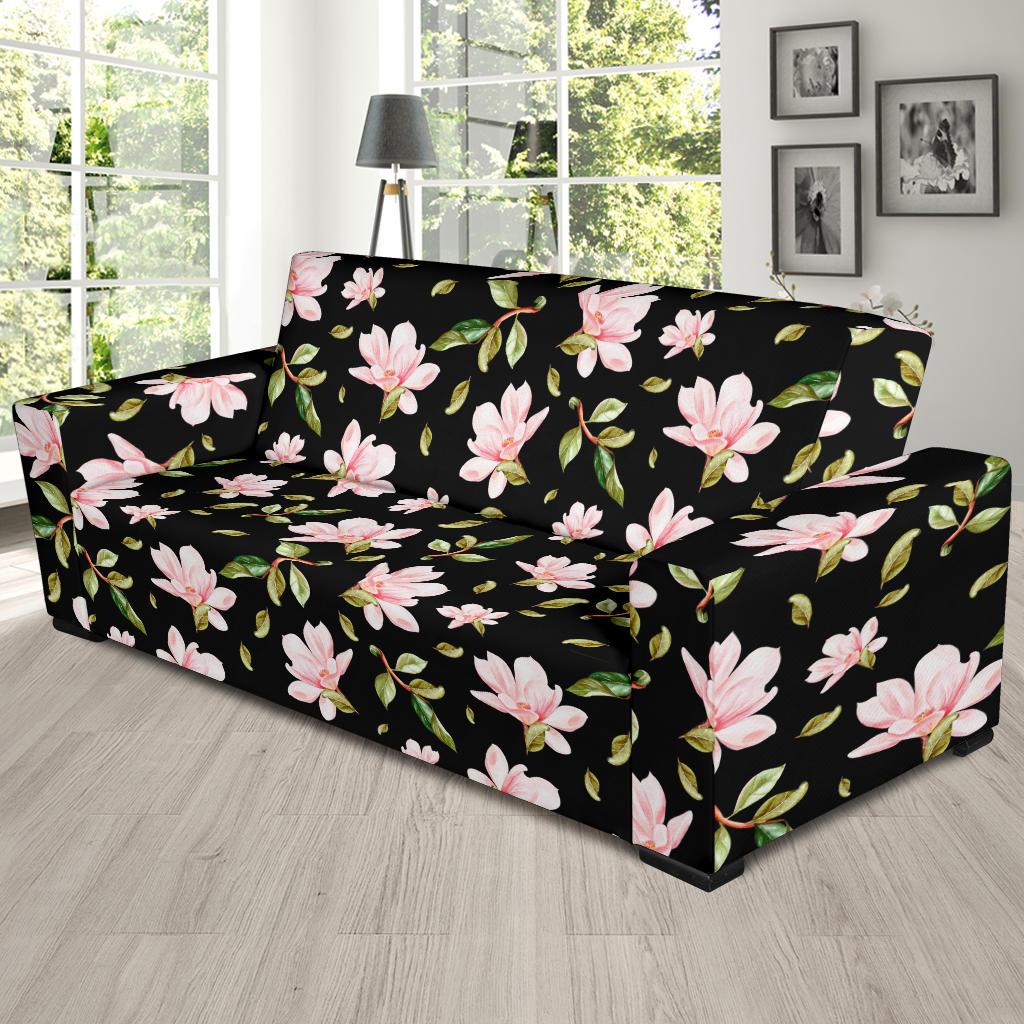 Magnolia Pattern Print Design MAG01 Sofa Slipcover-JORJUNE.COM