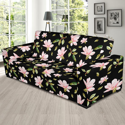 Magnolia Pattern Print Design MAG01 Sofa Slipcover-JORJUNE.COM