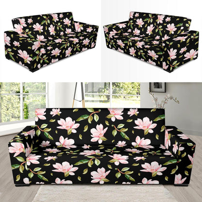 Magnolia Pattern Print Design MAG01 Sofa Slipcover-JORJUNE.COM