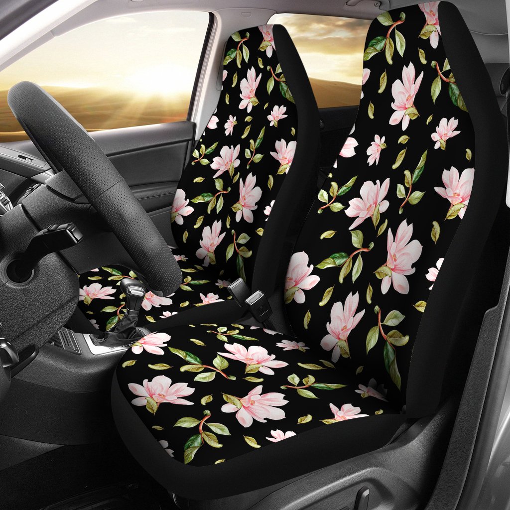 Magnolia Pattern Print Design MAG01 Universal Fit Car Seat Covers-JorJune