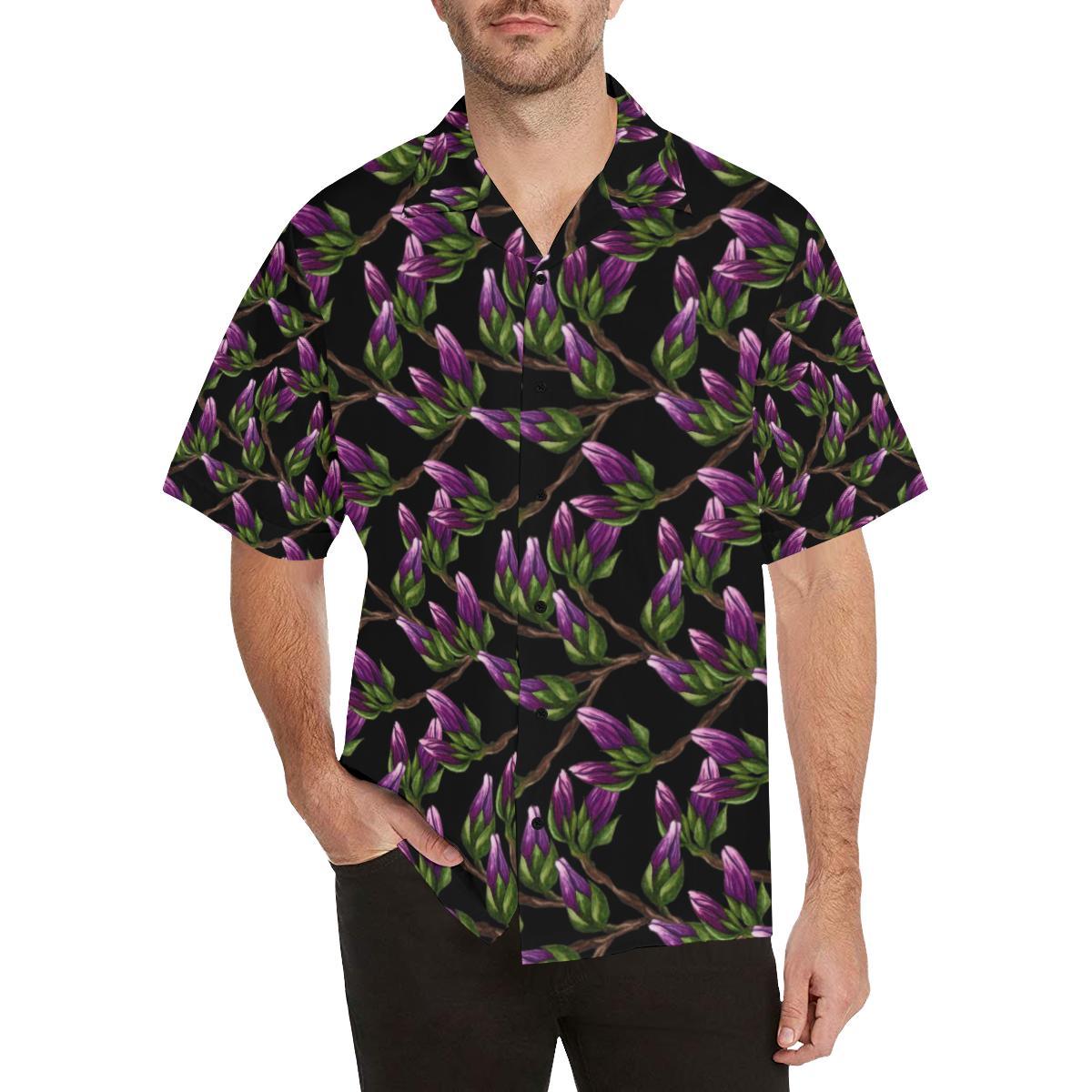 Magnolia Pattern Print Design MAG010 Men Hawaiian Shirt-JorJune