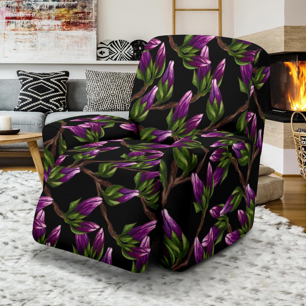 Magnolia Pattern Print Design MAG010 Recliner Slipcover-JORJUNE.COM