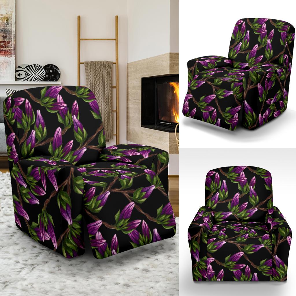 Magnolia Pattern Print Design MAG010 Recliner Slipcover-JORJUNE.COM