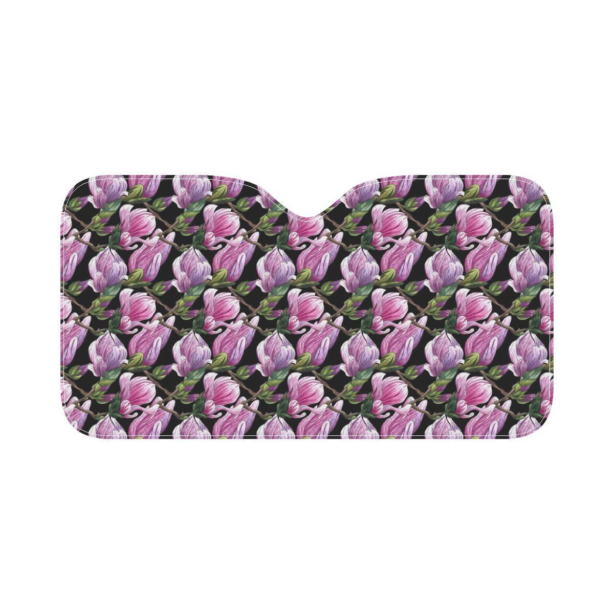 Magnolia Pattern Print Design MAG011 Car Sun Shade-JorJune