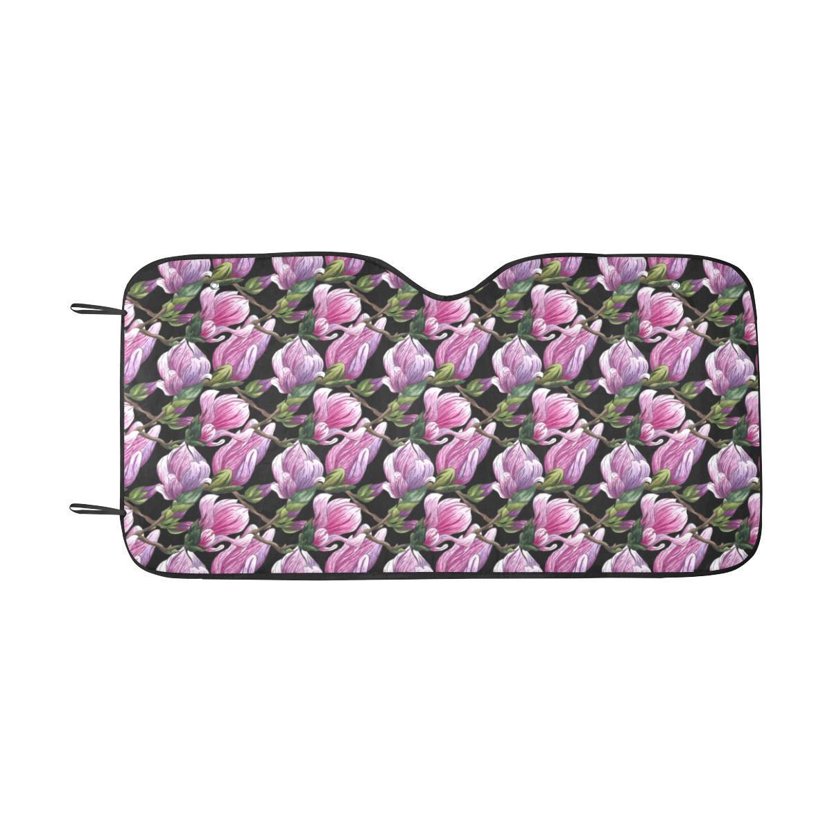 Magnolia Pattern Print Design MAG011 Car Sun Shade-JorJune