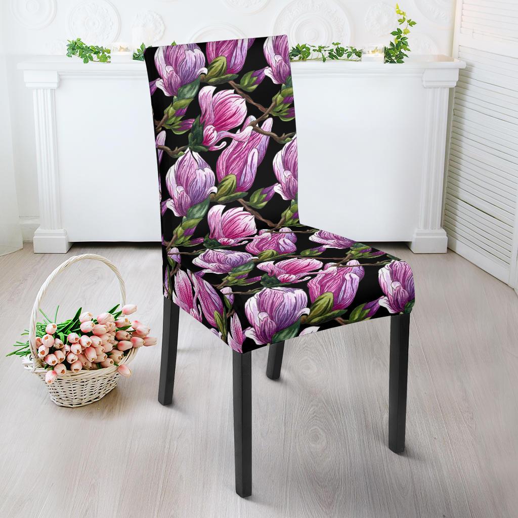 Magnolia Pattern Print Design MAG011 Dining Chair Slipcover-JORJUNE.COM