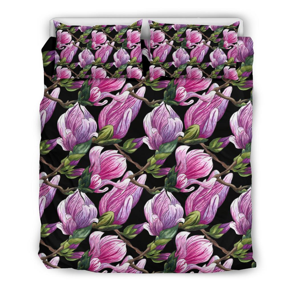 Magnolia Pattern Print Design MAG011 Duvet Cover Bedding Set-JORJUNE.COM