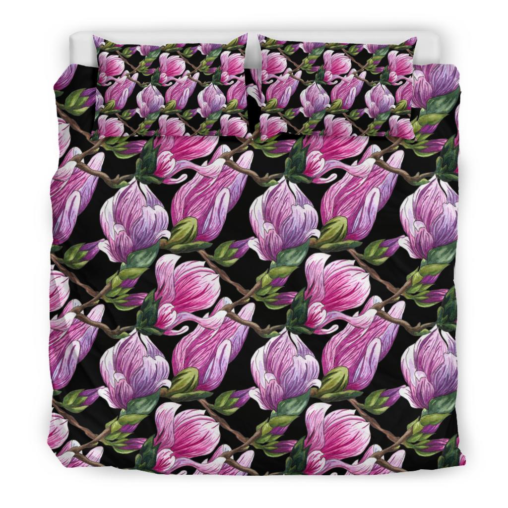 Magnolia Pattern Print Design MAG011 Duvet Cover Bedding Set-JORJUNE.COM
