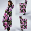 Magnolia Pattern Print Design MAG011 Hooded Blanket-JORJUNE.COM