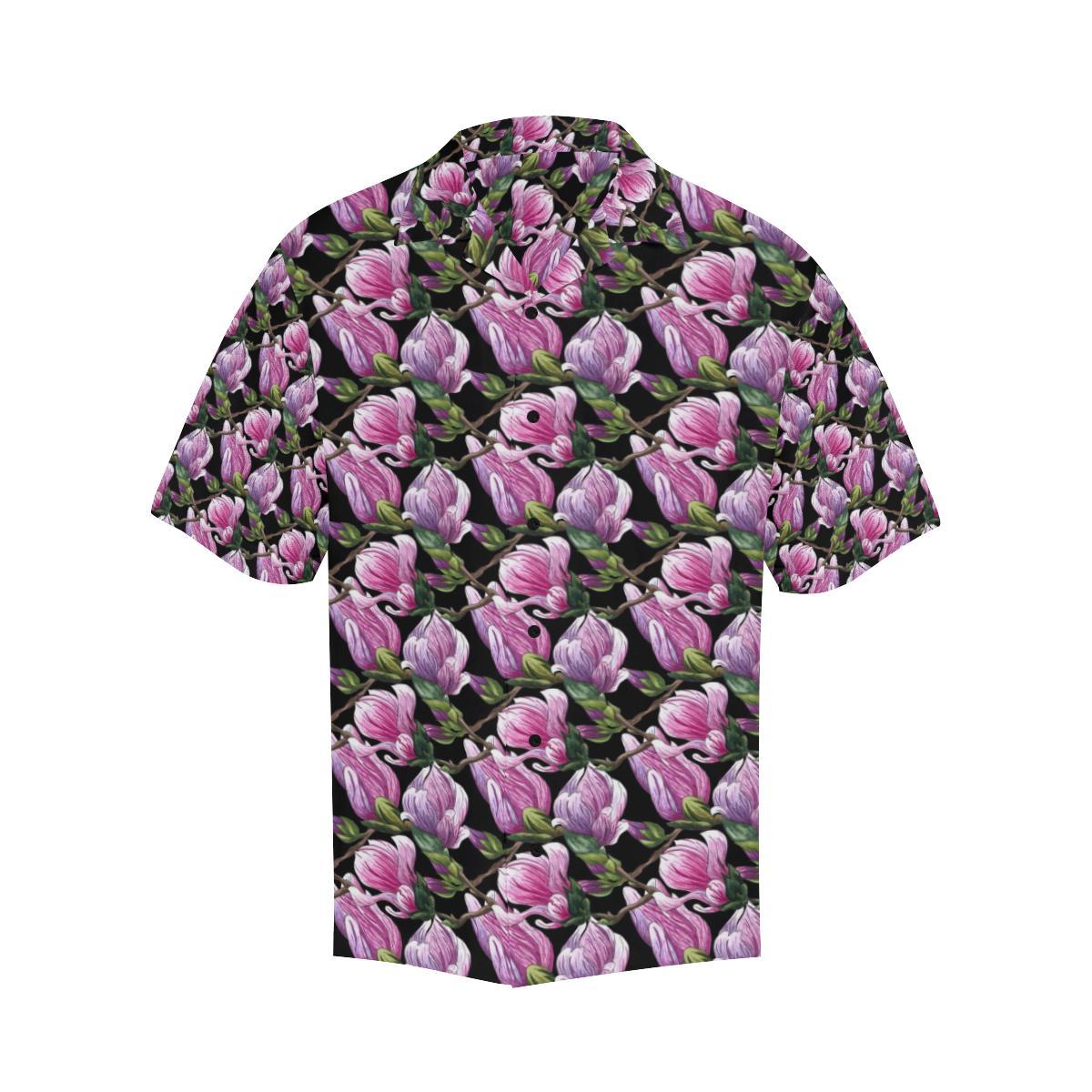 Magnolia Pattern Print Design MAG011 Men Hawaiian Shirt-JorJune