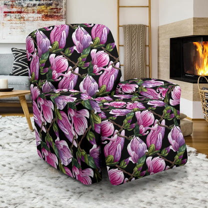 Magnolia Pattern Print Design MAG011 Recliner Slipcover-JORJUNE.COM