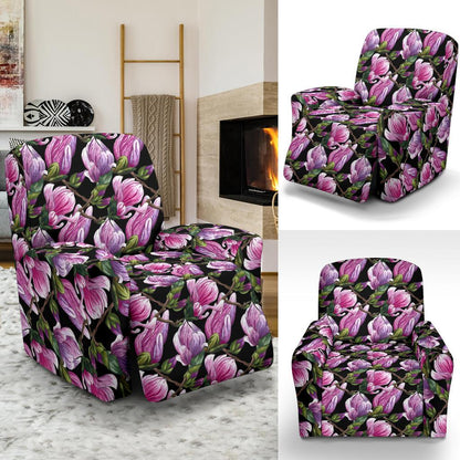 Magnolia Pattern Print Design MAG011 Recliner Slipcover-JORJUNE.COM