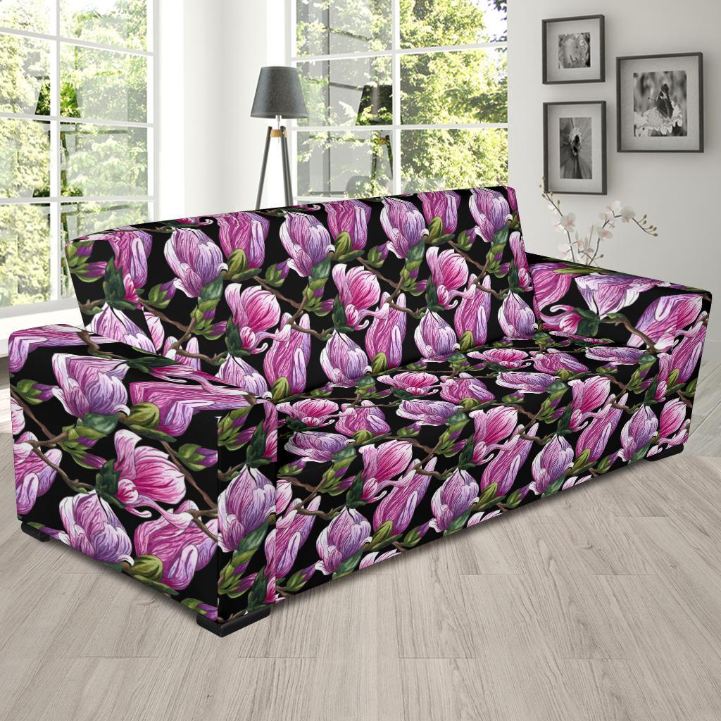 Magnolia Pattern Print Design MAG011 Sofa Slipcover-JORJUNE.COM