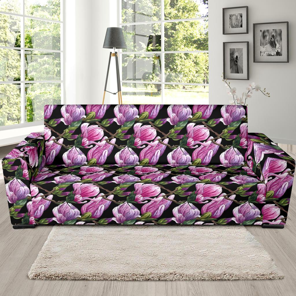 Magnolia Pattern Print Design MAG011 Sofa Slipcover-JORJUNE.COM