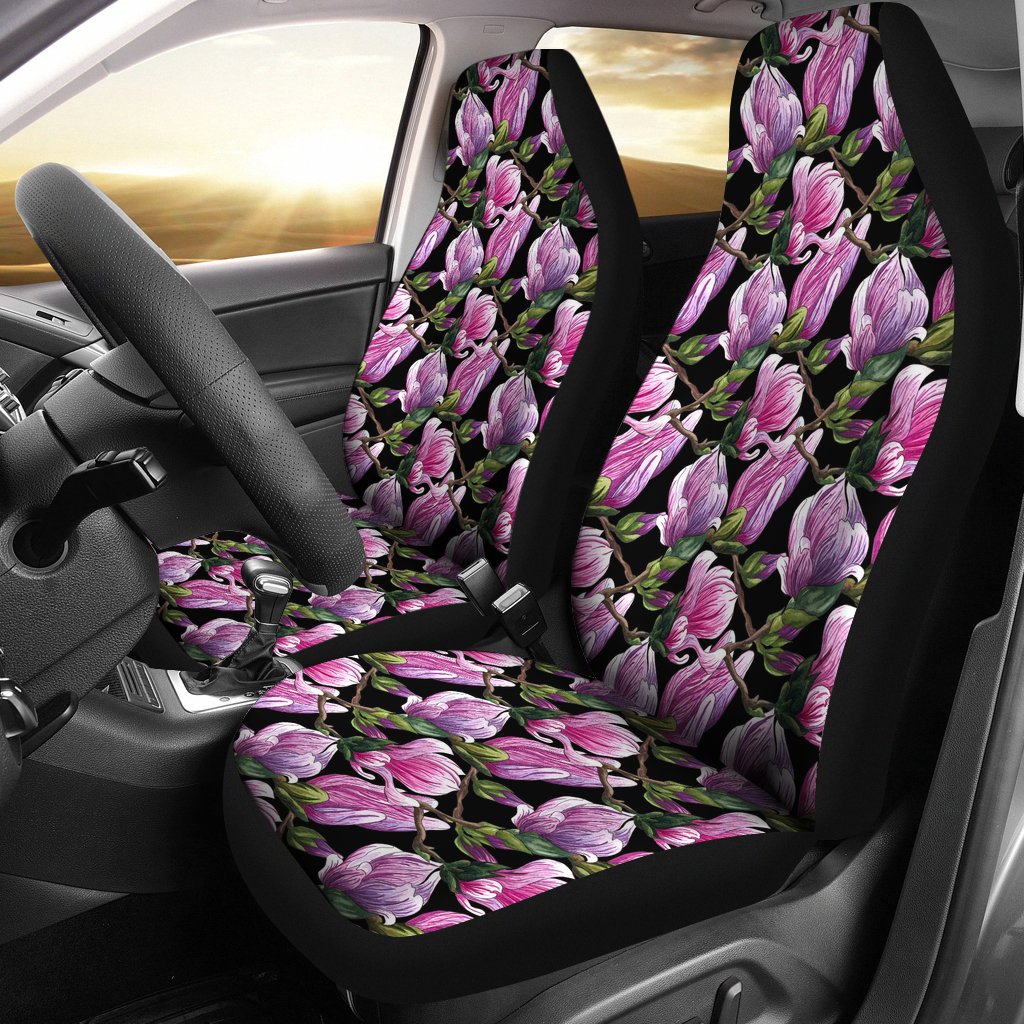 Magnolia Pattern Print Design MAG011 Universal Fit Car Seat Covers-JorJune