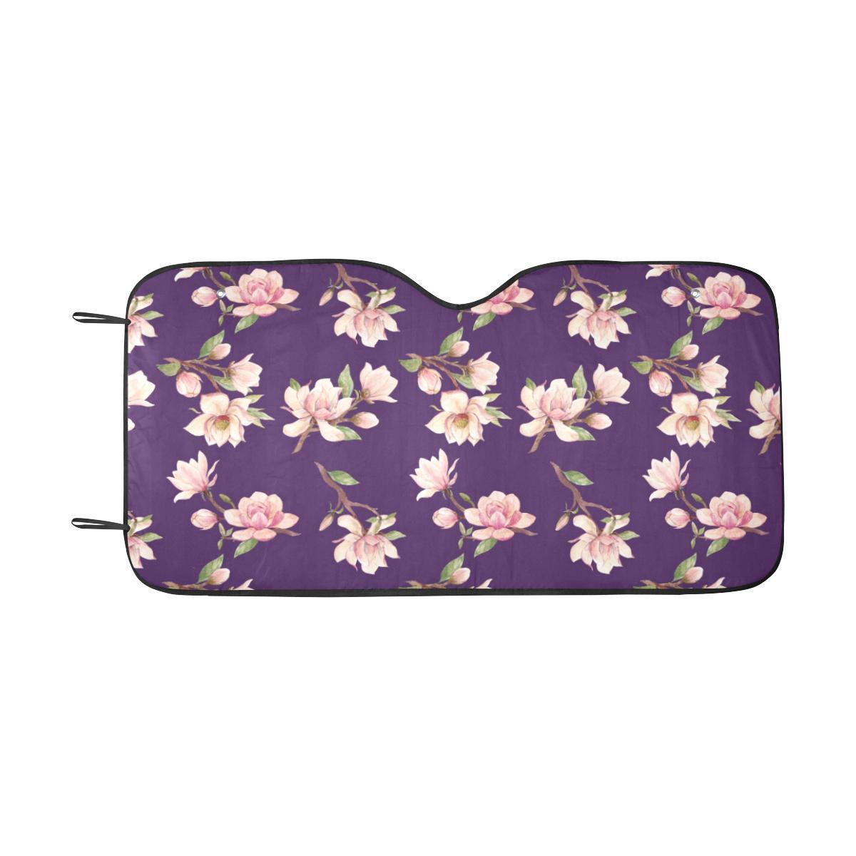 Magnolia Pattern Print Design MAG02 Car Sun Shade-JorJune