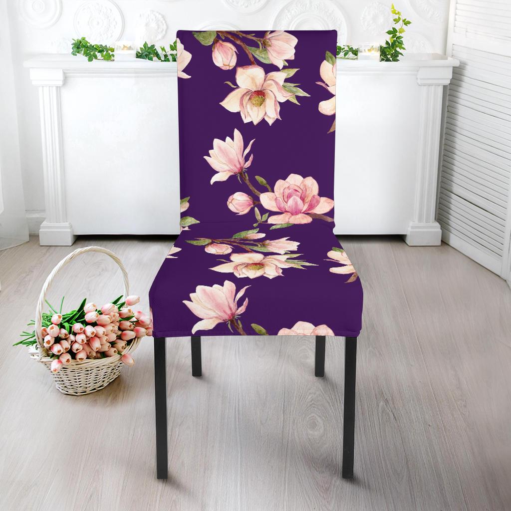 Magnolia Pattern Print Design MAG02 Dining Chair Slipcover-JORJUNE.COM