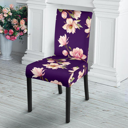 Magnolia Pattern Print Design MAG02 Dining Chair Slipcover-JORJUNE.COM