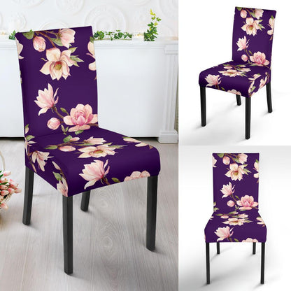 Magnolia Pattern Print Design MAG02 Dining Chair Slipcover-JORJUNE.COM