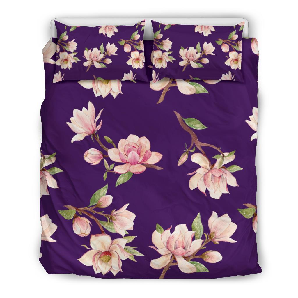 Magnolia Pattern Print Design MAG02 Duvet Cover Bedding Set-JORJUNE.COM