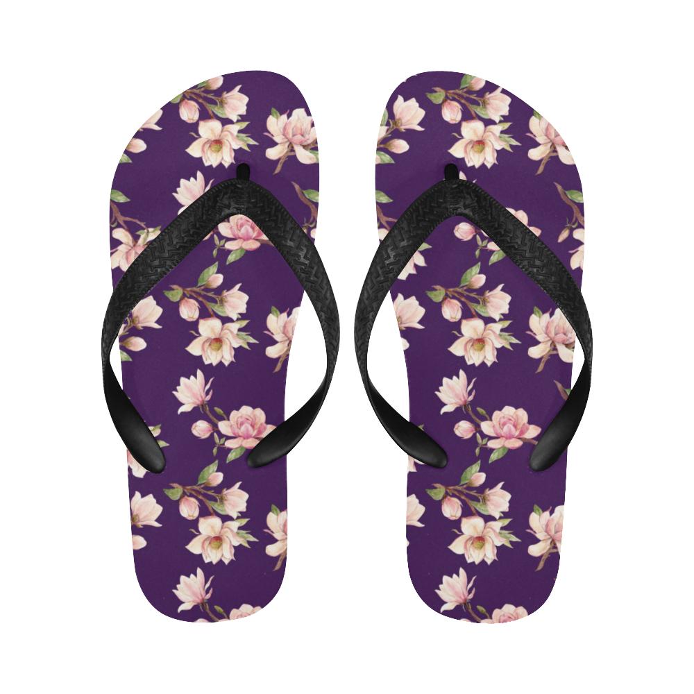 Magnolia Pattern Print Design MAG02 Flip Flops-JorJune