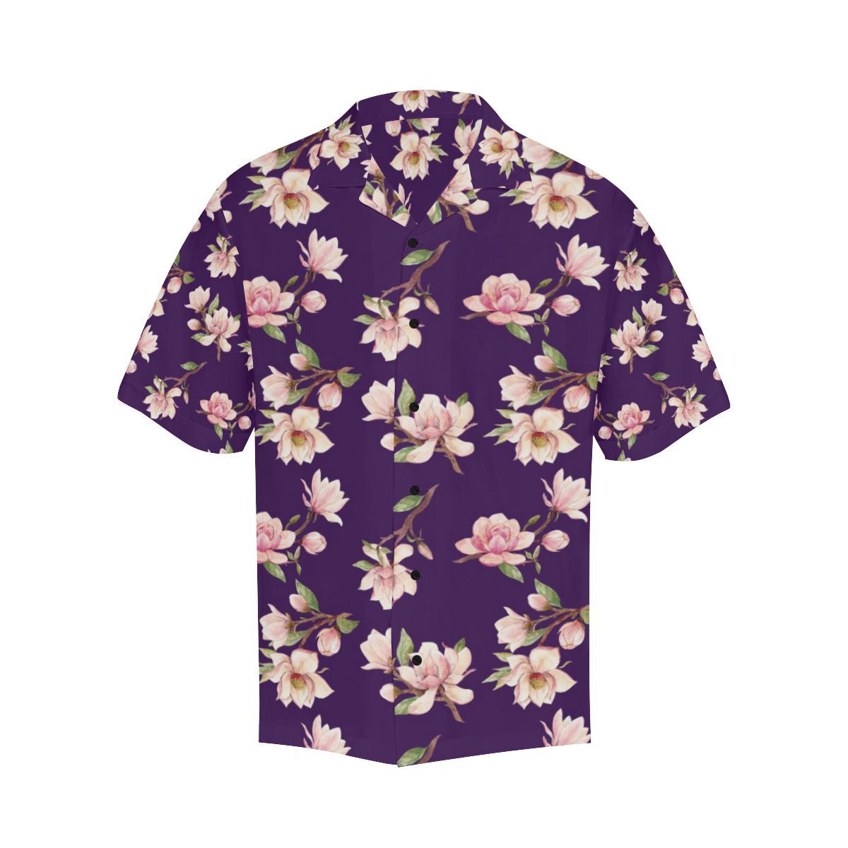 Magnolia Pattern Print Design MAG02 Men Hawaiian Shirt-JorJune